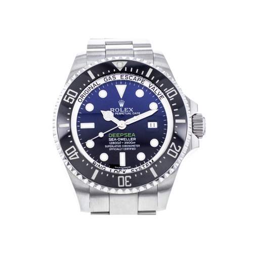 Tweedehands ROLEX Sea-Dweller DeepSea D-Blue herenhorloge met gecertificeerd automatisch uurwerk (COSC) en stalen armband