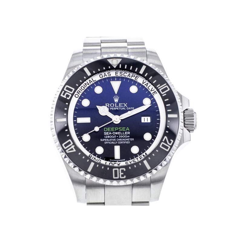 Montre d'occasion ROLEX Sea-Dweller DeepSea D-Blue homme mouvement automatique certifié (cosc) bracelet acier - vue 1
