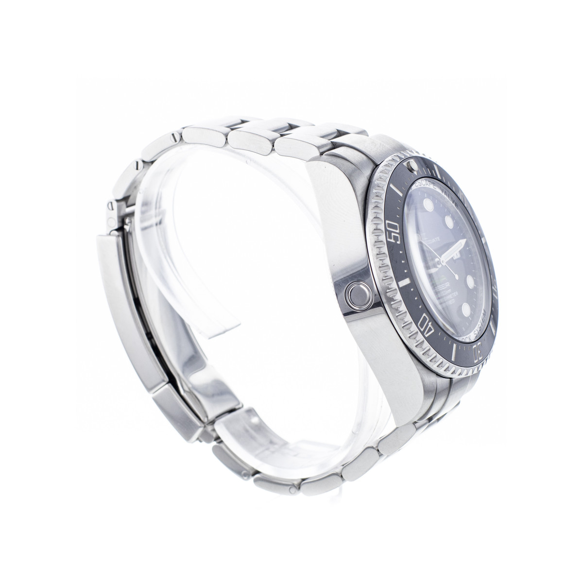 Montre d'occasion ROLEX Sea-Dweller DeepSea D-Blue homme mouvement automatique certifié (cosc) bracelet acier - vue 2