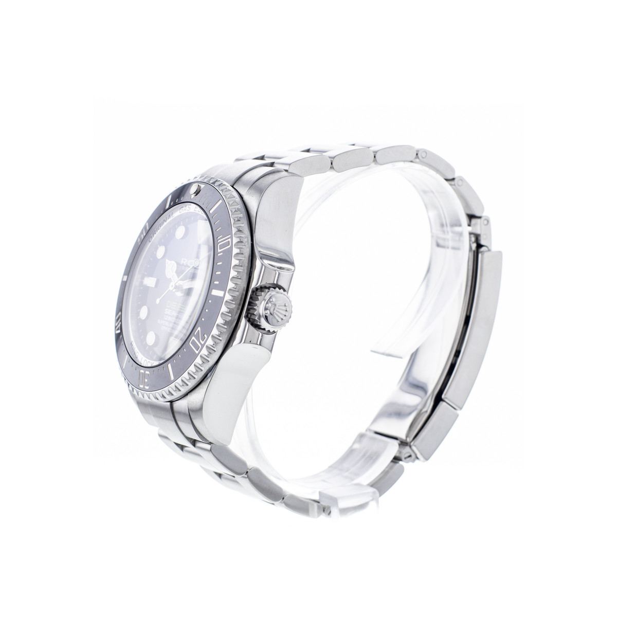 Montre d'occasion ROLEX Sea-Dweller DeepSea D-Blue homme mouvement automatique certifié (cosc) bracelet acier - vue D2