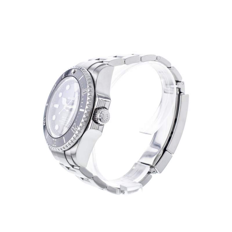Montre d'occasion ROLEX Sea-Dweller DeepSea D-Blue homme mouvement automatique certifié (cosc) bracelet acier - vue D2