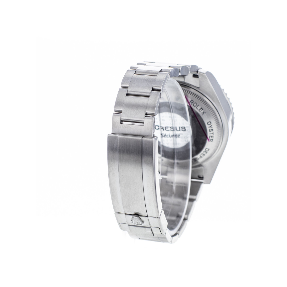 Montre d'occasion ROLEX Sea-Dweller DeepSea D-Blue homme mouvement automatique certifié (cosc) bracelet acier - vue D4