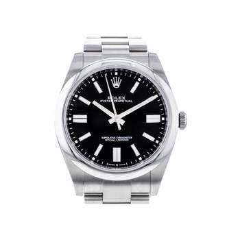 Montre d'occasion ROLEX Oyster Perpetual 41 mm homme mouvement automatique certifié (cosc) bracelet acier