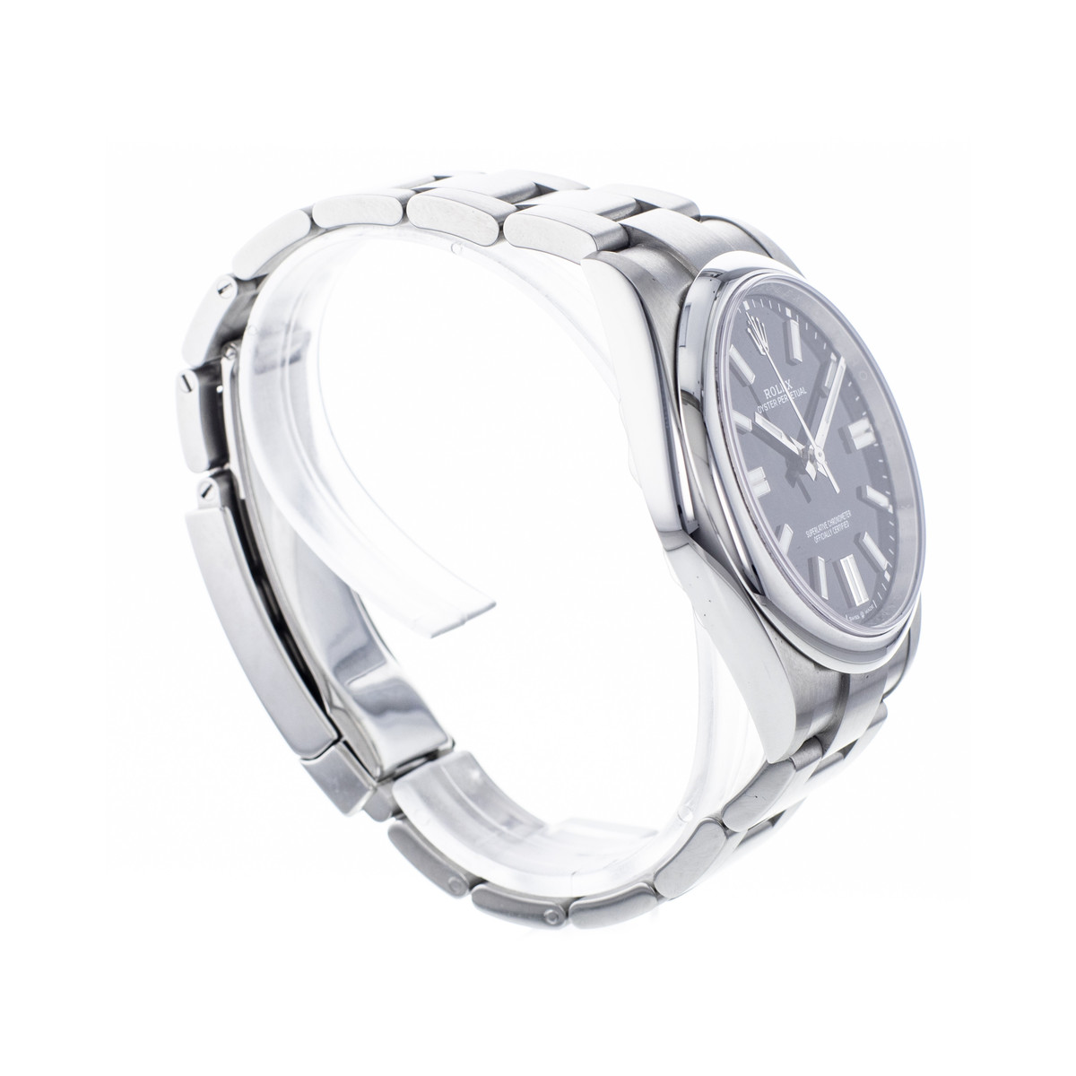 Montre d'occasion ROLEX Oyster Perpetual 41 mm homme mouvement automatique certifié (cosc) bracelet acier - vue 2