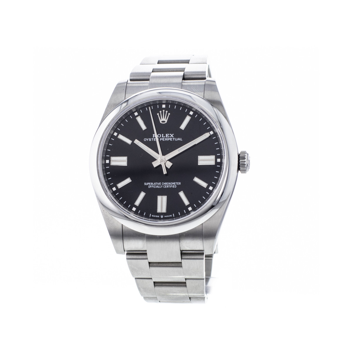 Montre d'occasion ROLEX Oyster Perpetual 41 mm homme mouvement automatique certifié (cosc) bracelet acier - vue 4