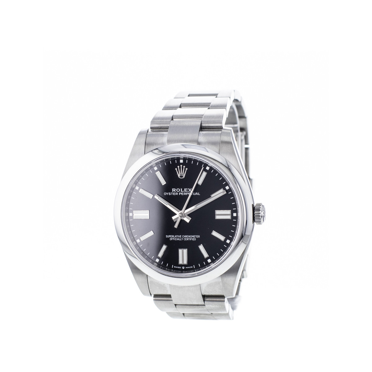 Montre d'occasion ROLEX Oyster Perpetual 41 mm homme mouvement automatique certifié (cosc) bracelet acier - vue 4