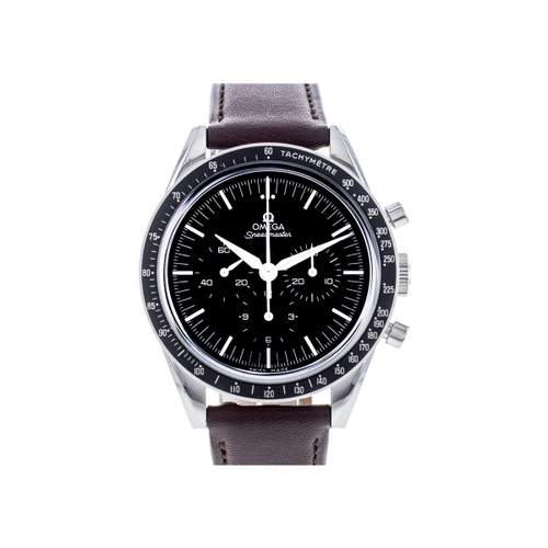 Montre d'occasion OMEGA Speedmaster First Omega In Space homme mécanique bracelet cuir cresus
