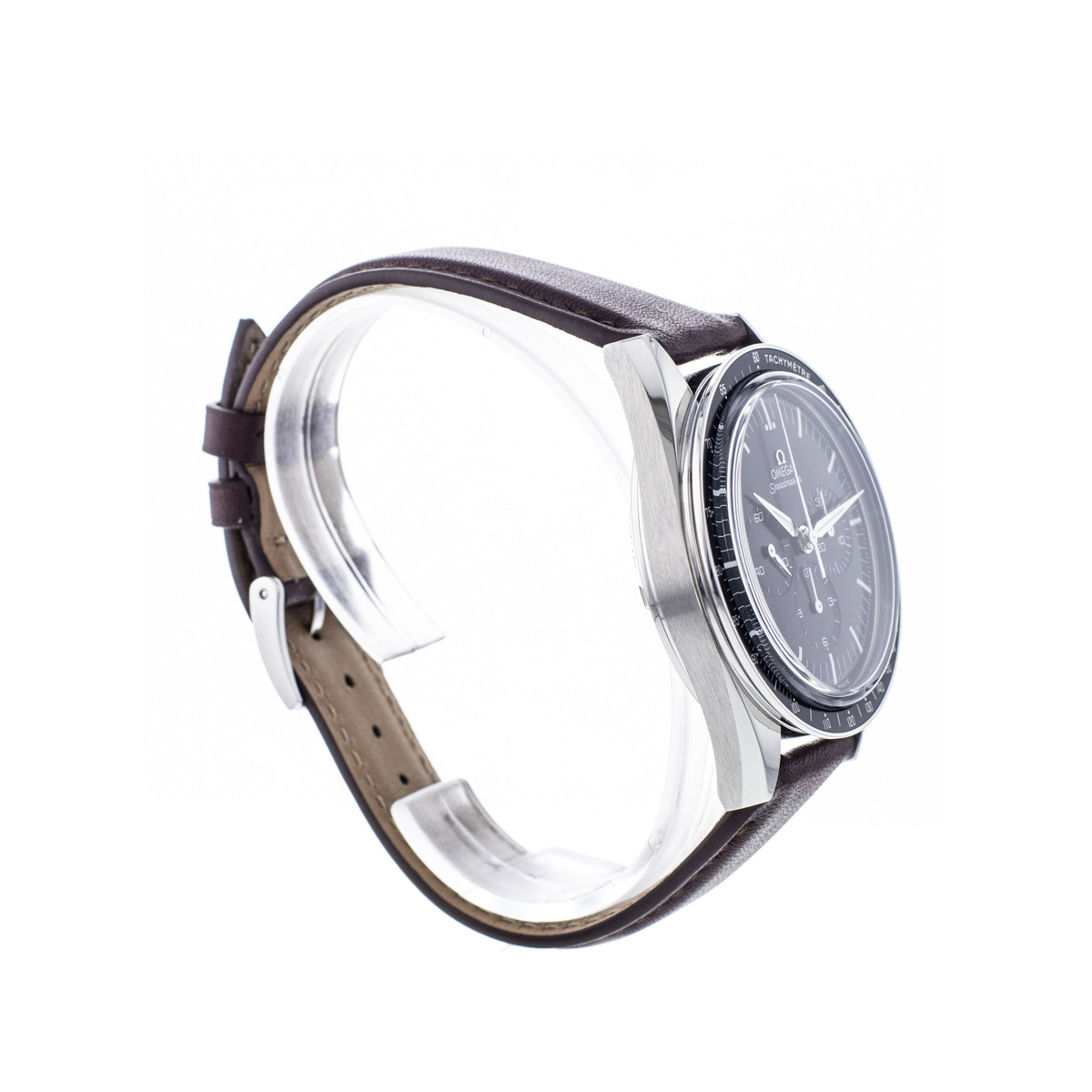 Montre d'occasion OMEGA Speedmaster First Omega In Space homme mécanique bracelet cuir cresus - vue 2