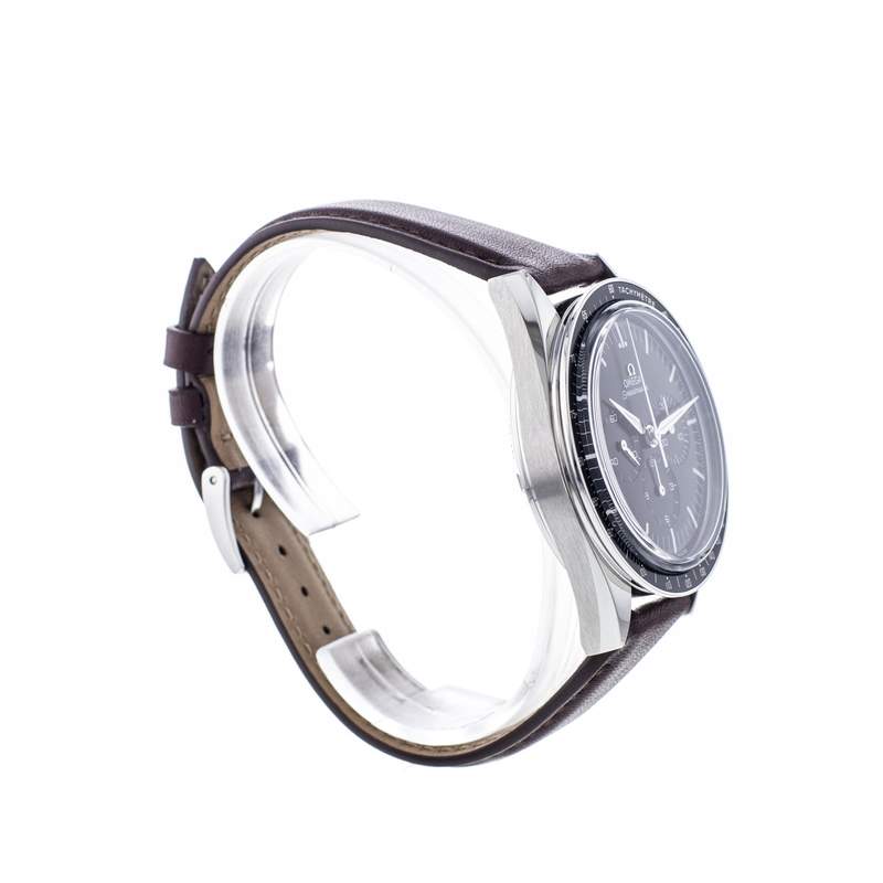 Montre d'occasion OMEGA Speedmaster First Omega In Space homme mécanique bracelet cuir cresus - vue 2