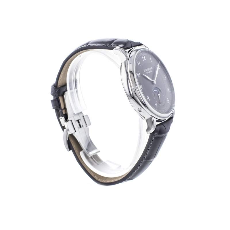 Montre d'occasion MONT BLANC Star legacy Moonphase homme automatique bracelet cuir d'origine - vue 2