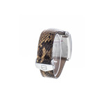 Montre d'occasion TAG HEUER Monaco Lady Diamants femme quartz bracelet cuir cresus - vue D4