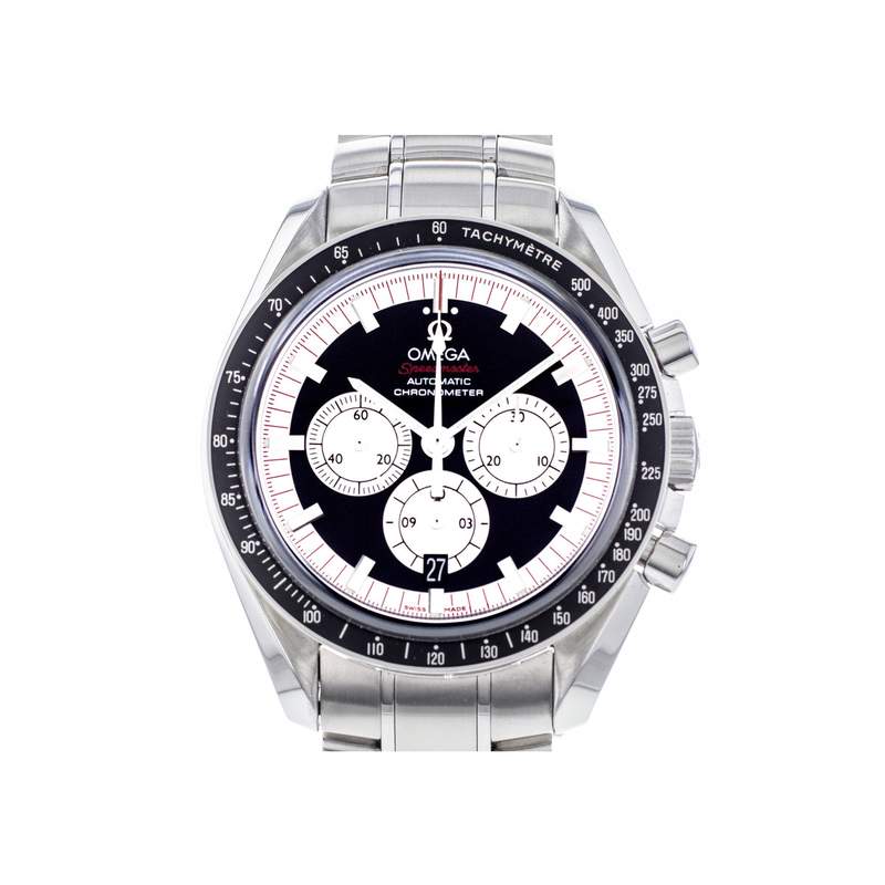 Montre d'occasion OMEGA Speedmaster Michael Schumacher homme mouvement automatique certifié (cosc) bracelet acier - vue 1