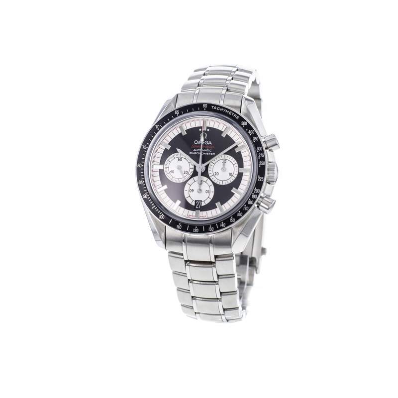 Montre d'occasion OMEGA Speedmaster Michael Schumacher homme mouvement automatique certifié (cosc) bracelet acier - vue 4
