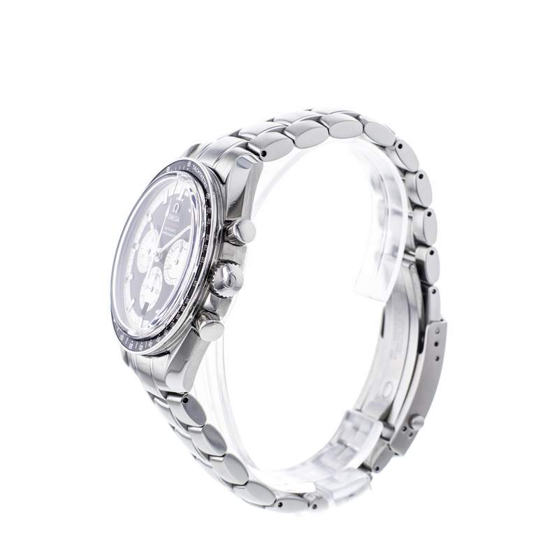 Montre d'occasion OMEGA Speedmaster Michael Schumacher homme mouvement automatique certifié (cosc) bracelet acier - vue D2