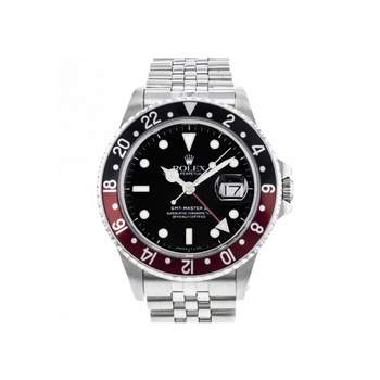 Montre d'occasion ROLEX GMT-Master II Fat Lady homme mouvement automatique certifié (cosc) bracelet acier