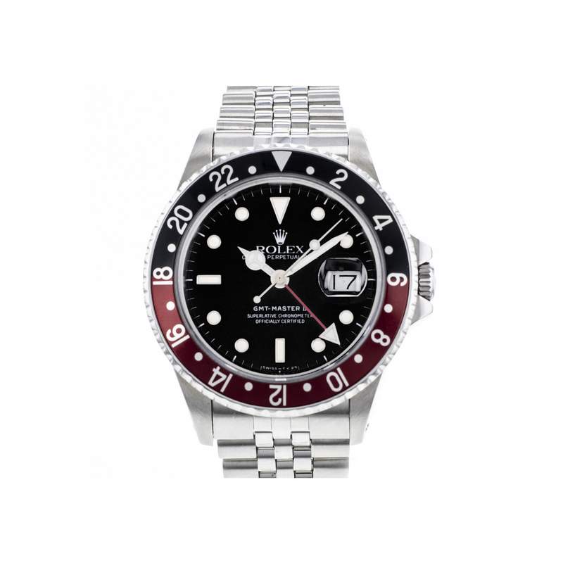 Montre d'occasion ROLEX GMT-Master II Fat Lady homme mouvement automatique certifié (cosc) bracelet acier - vue 1