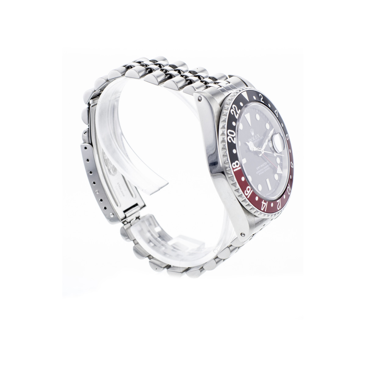Montre d'occasion ROLEX GMT-Master II Fat Lady homme mouvement automatique certifié (cosc) bracelet acier - vue 2