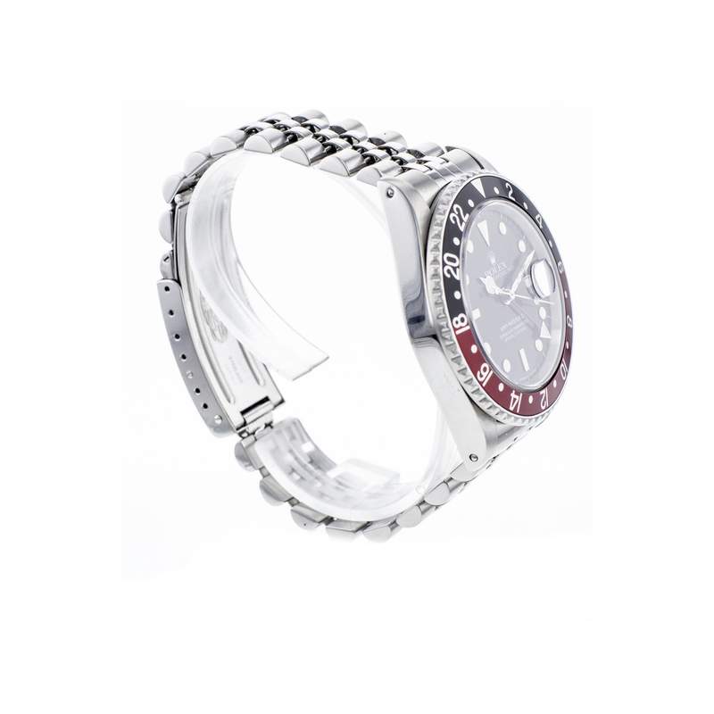 Montre d'occasion ROLEX GMT-Master II Fat Lady homme mouvement automatique certifié (cosc) bracelet acier - vue 2