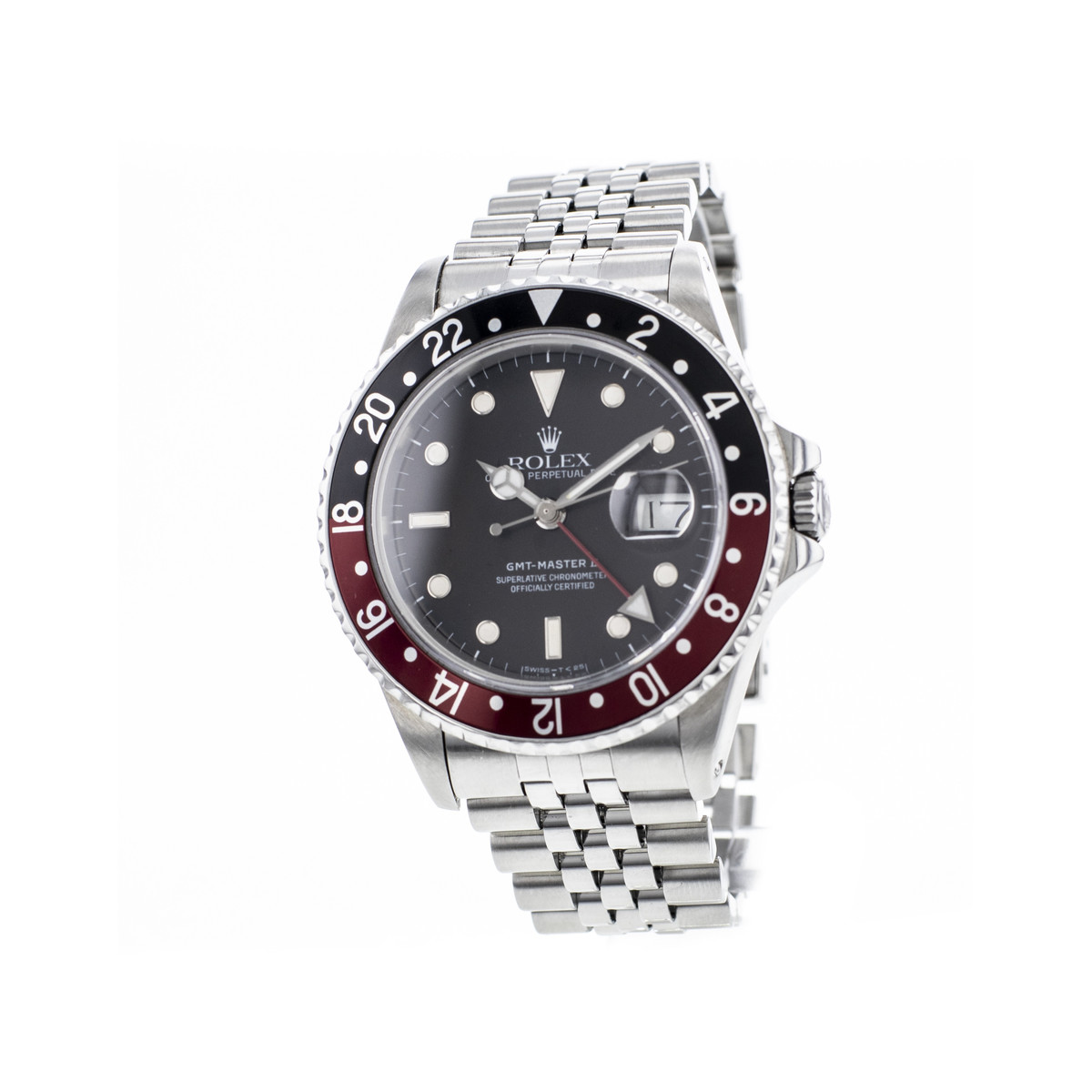 Montre d'occasion ROLEX GMT-Master II Fat Lady homme mouvement automatique certifié (cosc) bracelet acier - vue 4