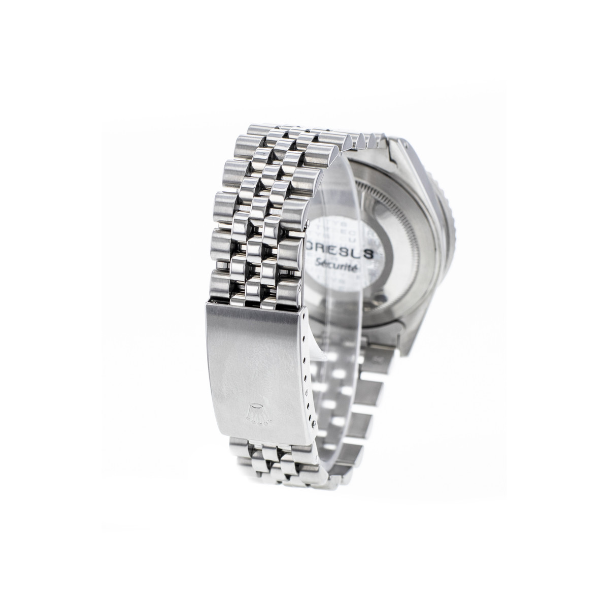 Montre d'occasion ROLEX GMT-Master II Fat Lady homme mouvement automatique certifié (cosc) bracelet acier - vue D4