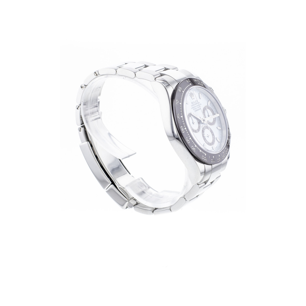 Montre d'occasion ROLEX Cosmograph Daytona homme mouvement automatique certifié (cosc) bracelet platine 950/1000 - vue 2