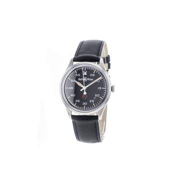 Montre d'occasion BELL & ROSS V1-92 Military Military homme automatique bracelet cuir cresus