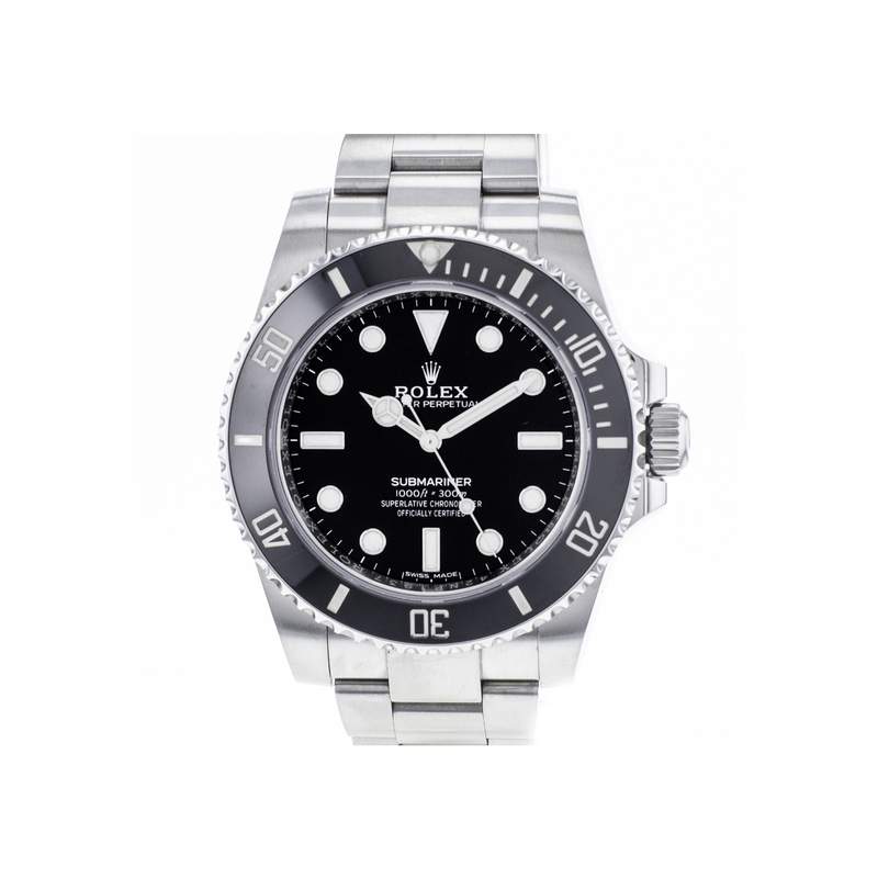 Montre d'occasion ROLEX Submariner homme mouvement automatique certifié (cosc) bracelet acier - vue 1