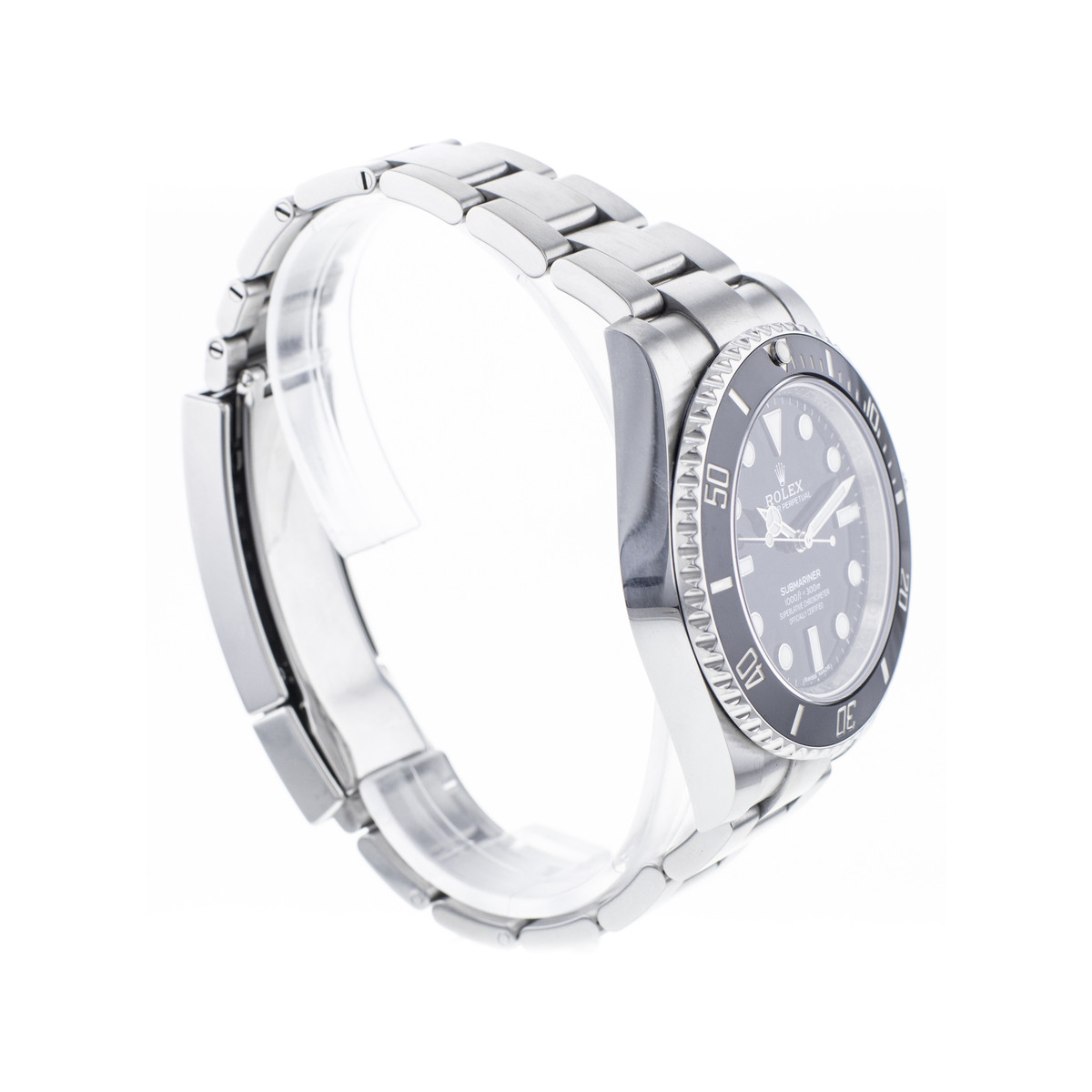 Montre d'occasion ROLEX Submariner homme mouvement automatique certifié (cosc) bracelet acier - vue 2