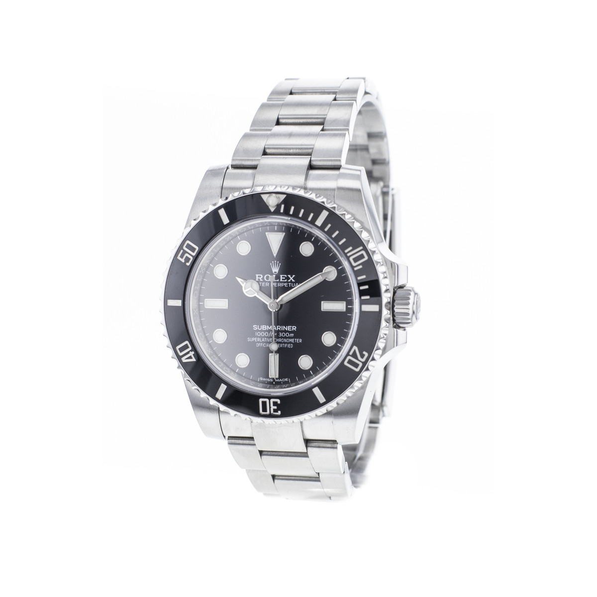 Montre d'occasion ROLEX Submariner homme mouvement automatique certifié (cosc) bracelet acier - vue 4
