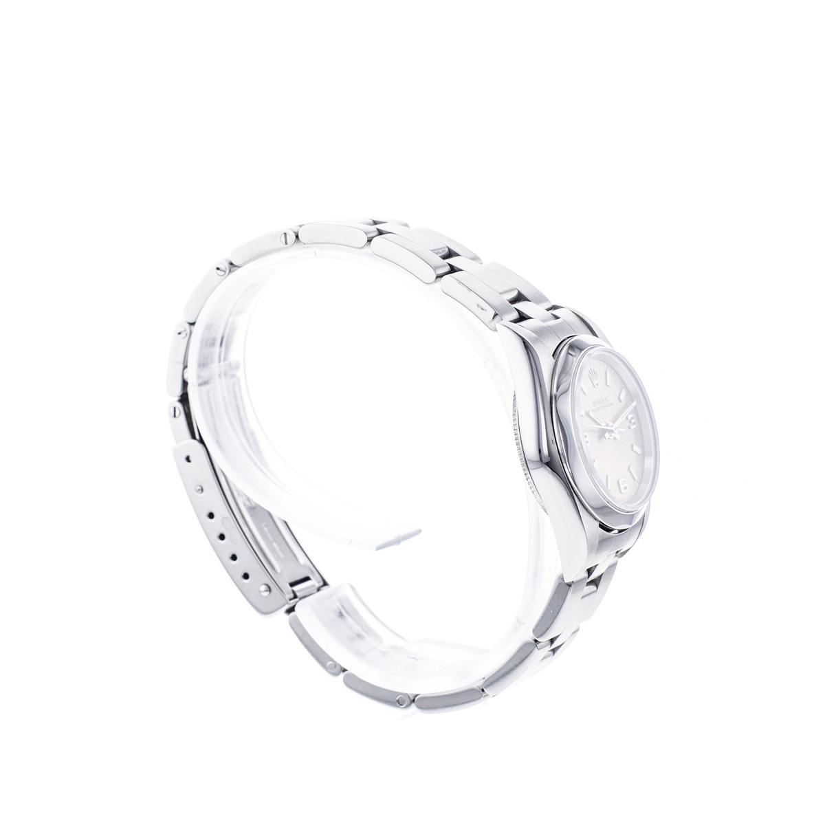 Montre d'occasion ROLEX Oyster Perpetual Lady femme automatique bracelet acier - vue 2