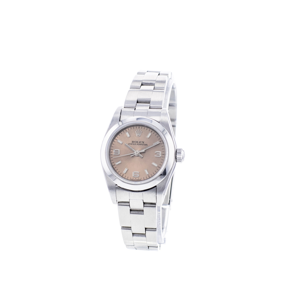Montre d'occasion ROLEX Oyster Perpetual Lady femme automatique bracelet acier - vue 4