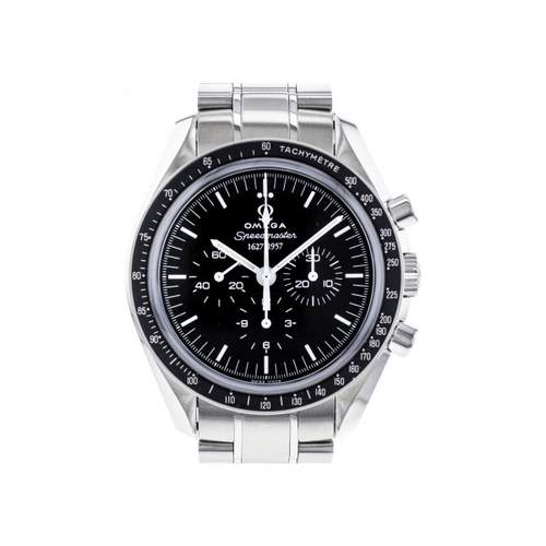 Montre d'occasion OMEGA Speedmaster Moonwatch 50th Anniversary homme mécanique bracelet acier