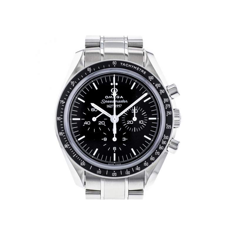 Montre d'occasion OMEGA Speedmaster Moonwatch 50th Anniversary homme mécanique bracelet acier - vue 1
