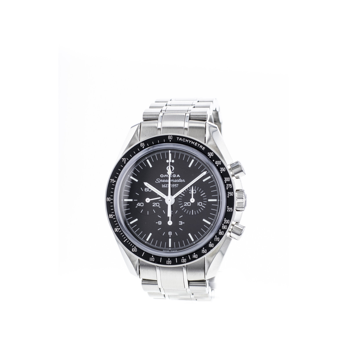 Montre d'occasion OMEGA Speedmaster Moonwatch 50th Anniversary homme mécanique bracelet acier - vue 4