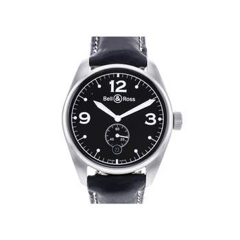 Montre d'occasion BELL & ROSS Vintage 123 homme automatique bracelet cuir cresus
