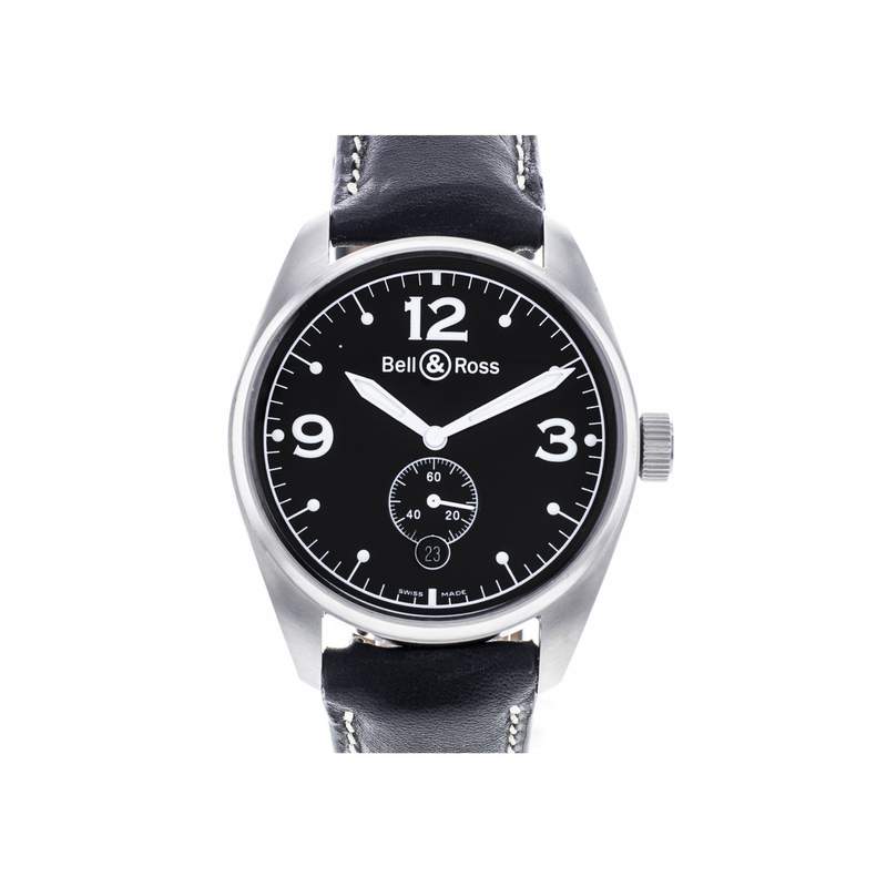 Montre d'occasion BELL & ROSS Vintage 123 homme automatique bracelet cuir cresus - vue 1
