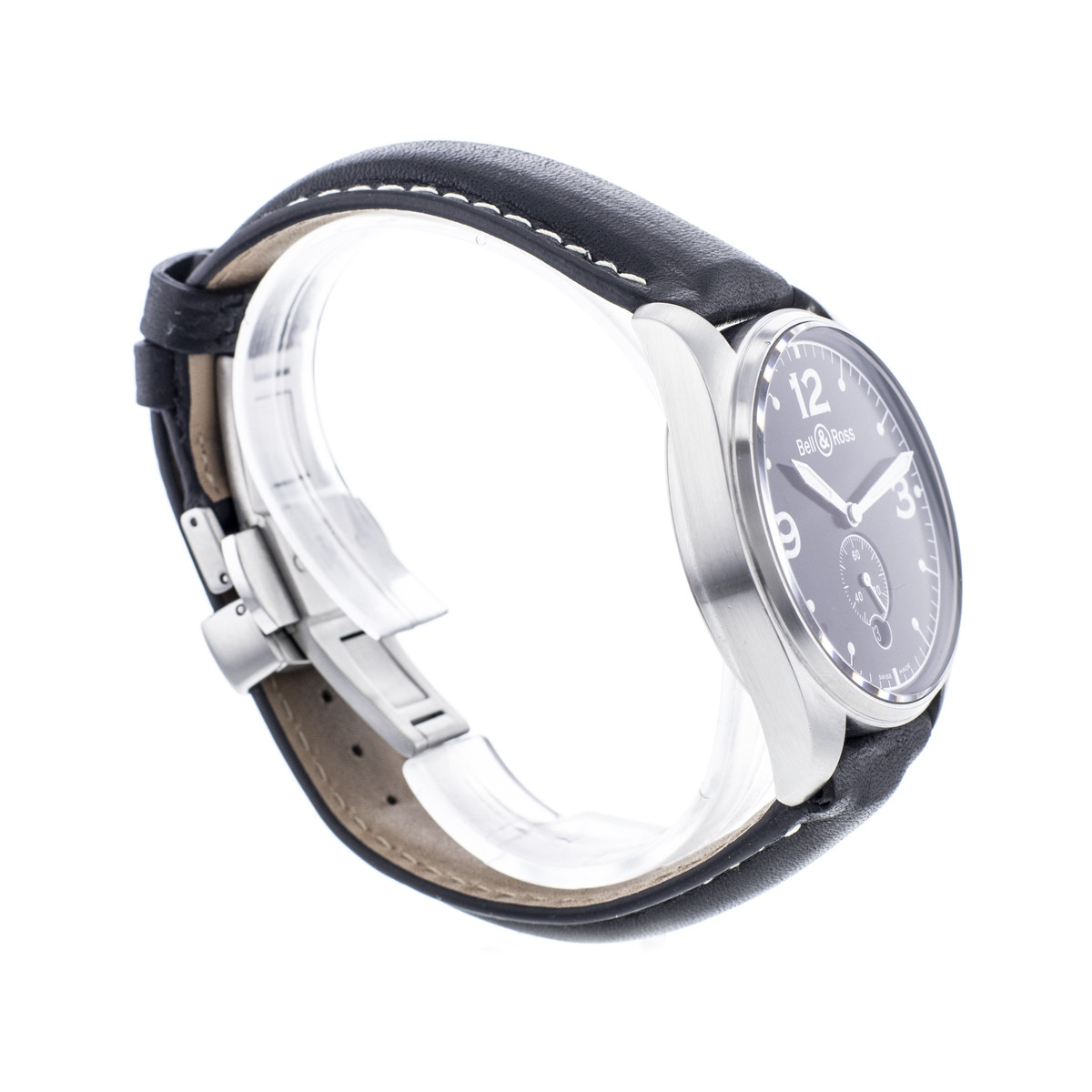 Montre d'occasion BELL & ROSS Vintage 123 homme automatique bracelet cuir cresus - vue 2