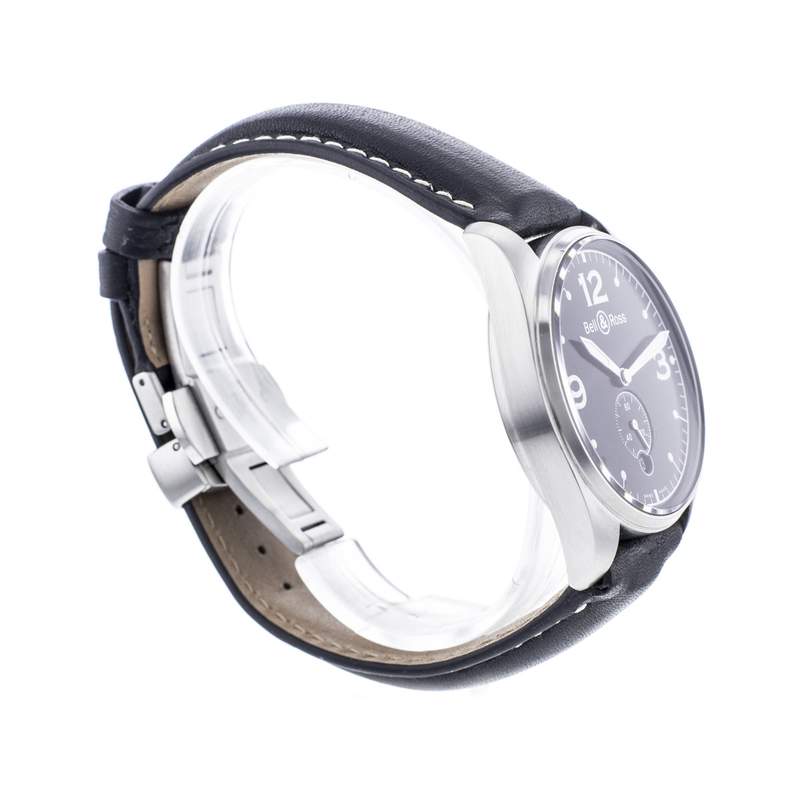 Montre d'occasion BELL & ROSS Vintage 123 homme automatique bracelet cuir cresus - vue 2