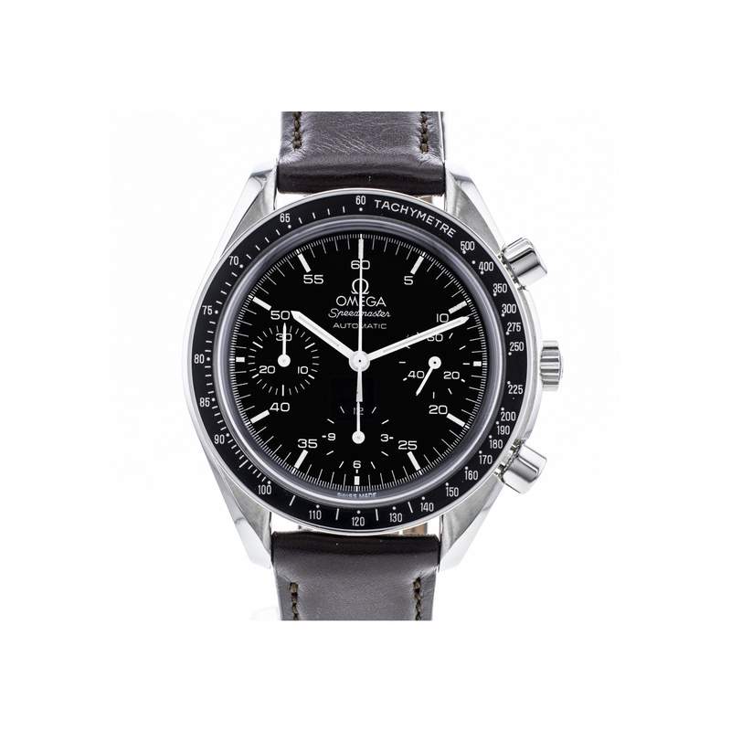 Montre d'occasion OMEGA Speedmaster Reduced homme automatique bracelet cuir cresus - vue 1