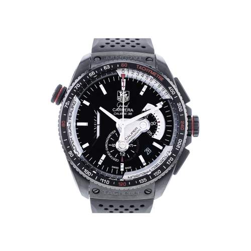 Montre d'occasion TAG HEUER Grand Carrera Calibre 36 RS homme automatique bracelet caoutchouc