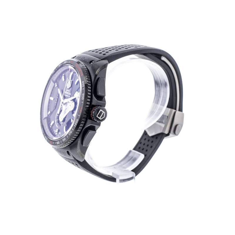 Montre d'occasion TAG HEUER Grand Carrera Calibre 36 RS homme automatique bracelet caoutchouc - vue D2