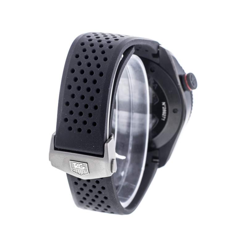 Montre d'occasion TAG HEUER Grand Carrera Calibre 36 RS homme automatique bracelet caoutchouc - vue D4
