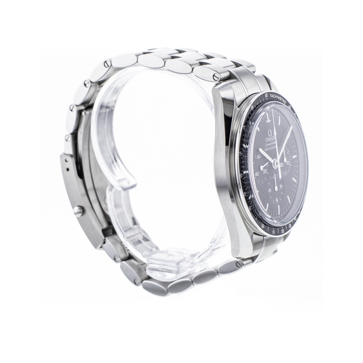 Montre d'occasion OMEGA Speedmaster Moonwatch homme mécanique bracelet acier - vue 2