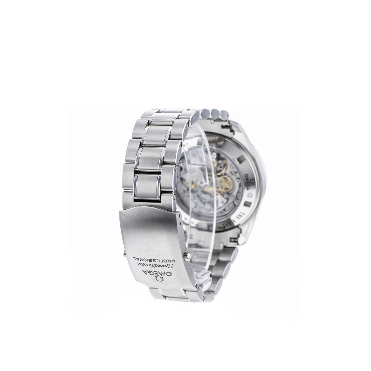 Montre d'occasion OMEGA Speedmaster Moonwatch homme mécanique bracelet acier - vue D4