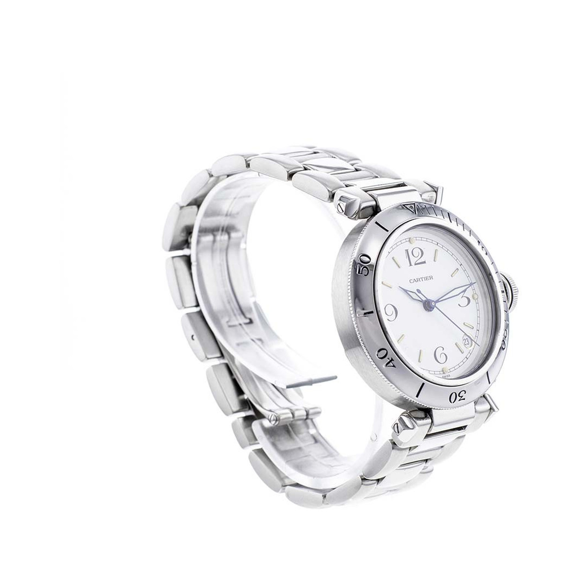 Montre d'occasion CARTIER Pasha Seatimer homme automatique bracelet acier - vue 2