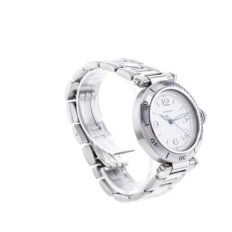 Montre d'occasion CARTIER Pasha Seatimer homme automatique bracelet acier - vue 2