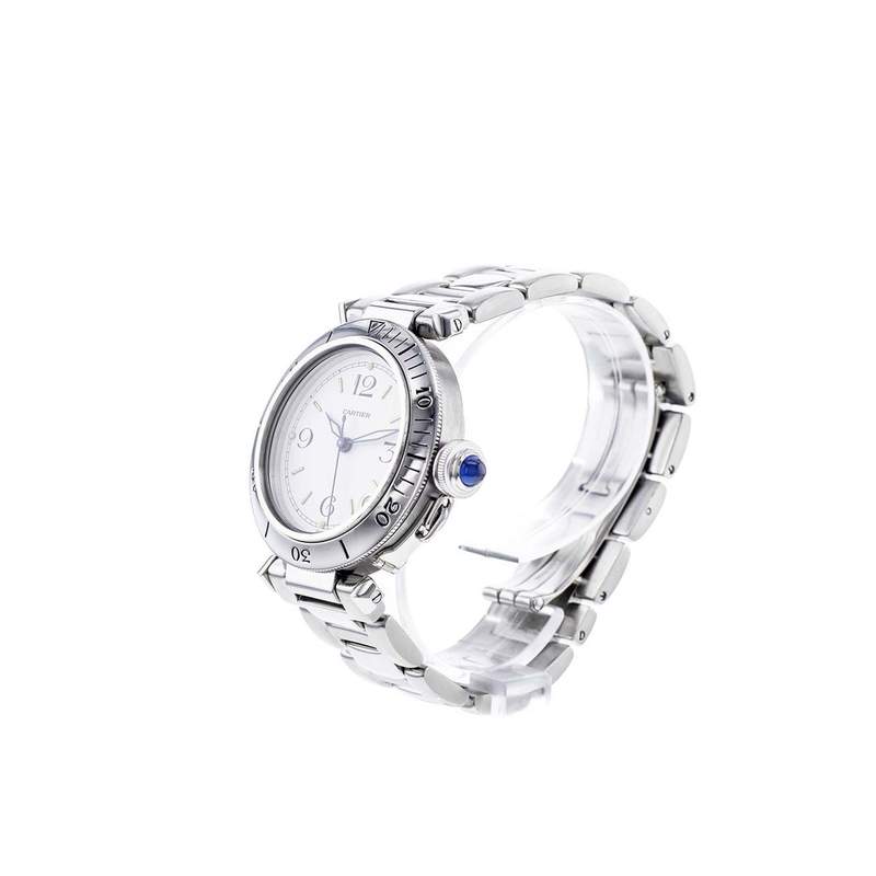 Montre d'occasion CARTIER Pasha Seatimer homme automatique bracelet acier - vue D2