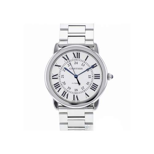 Montre d'occasion CARTIER Ronde Solo mixte automatique bracelet acier