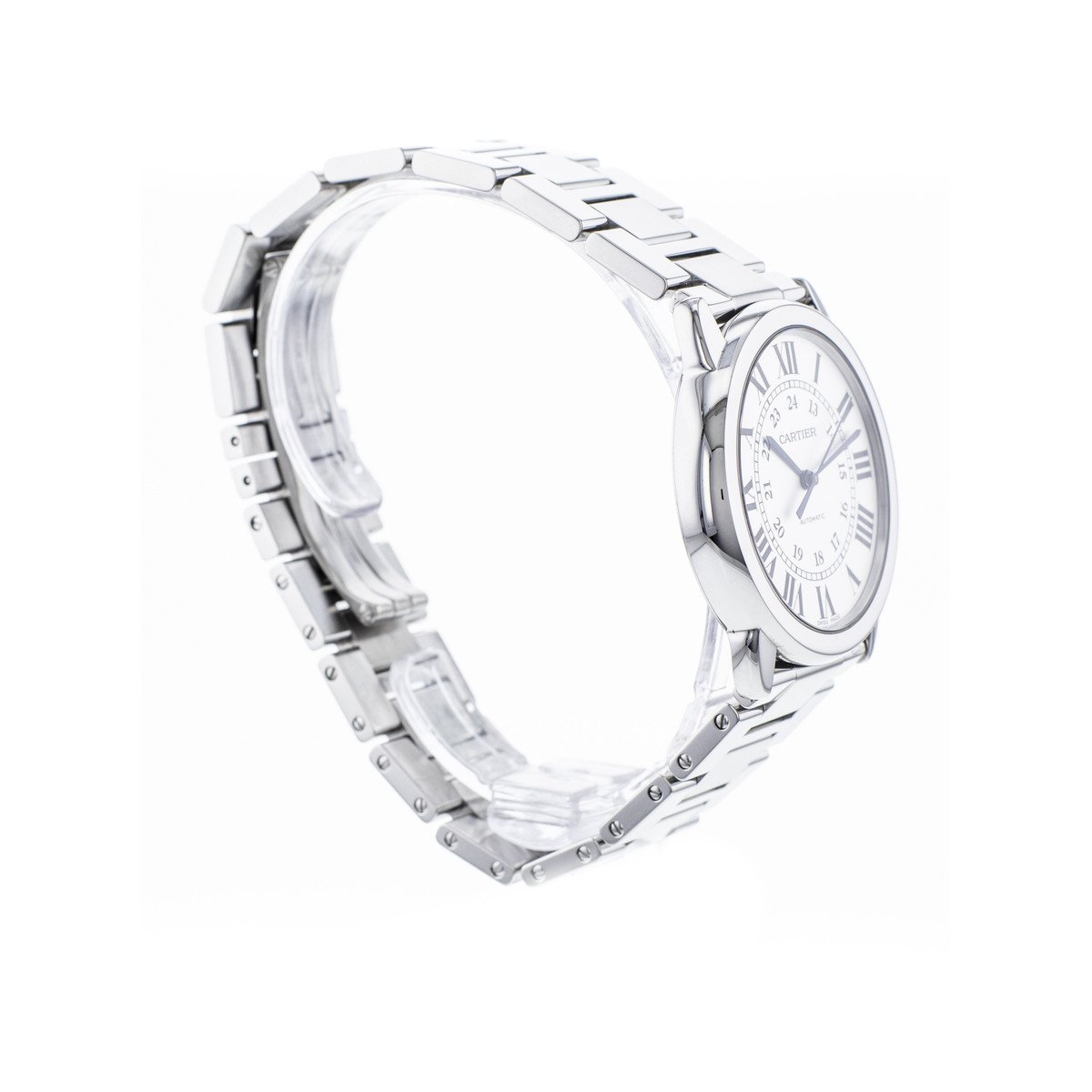 Montre d'occasion CARTIER Ronde Solo mixte automatique bracelet acier - vue 2