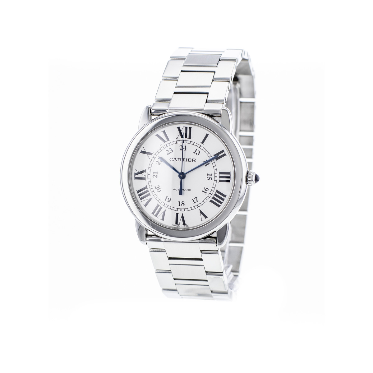 Montre d'occasion CARTIER Ronde Solo mixte automatique bracelet acier - vue 4